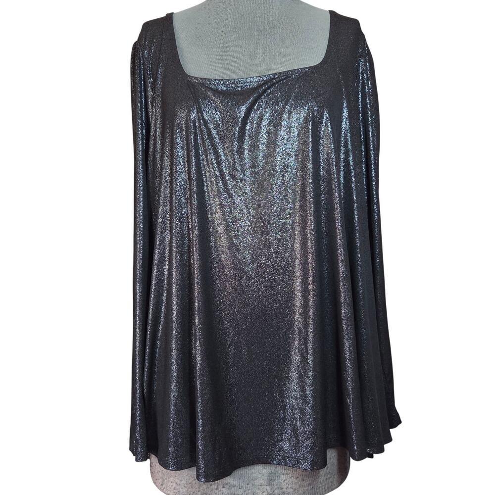 Lane Bryant Metallic Blouse Size 18 20